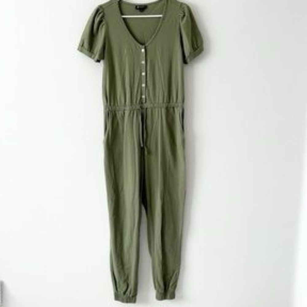 Ali + Andi Jumpsuit Olive Green Sz S